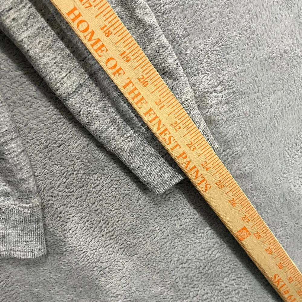 Volcom Pullover Hoodie Mens Small Gray Fleece Lined Long Sleeve Kangaroo Pocket